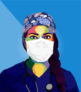 THANK YOU! - COVID Project Portrait Series - Marie