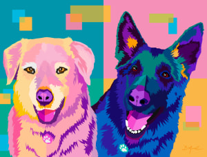 Digital Pet Portrait Commission