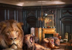 English Drawing Room of the Late Jacobean Period, 1680-1702, c. 1937