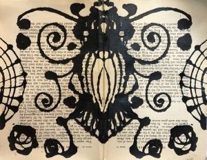 Rorschach: Beetle & Flowers