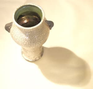 Raku vase