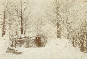 View of Patterson, New York in Winter