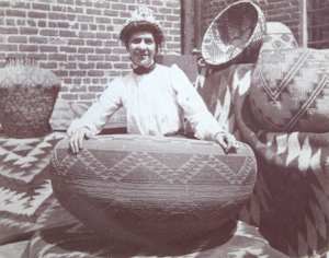 Woman among Baskets
