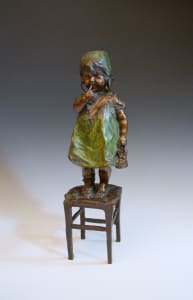 Girl Standing on Stool