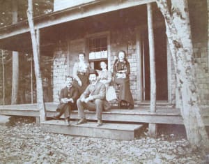 On a Cabin Porch