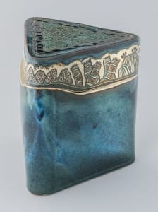 Triangular Lidded Container