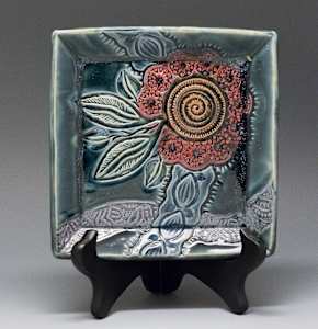 6" Square Beveled Plate