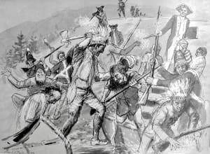 Cook's Surveying Party in Canada Attacked by Indians