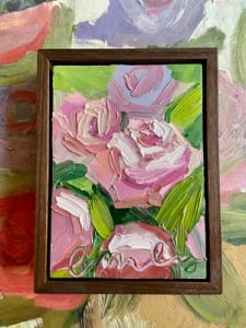 Wednesday's Roses Original Oil Painting