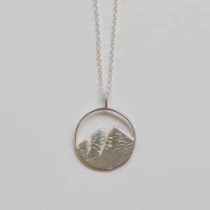 Sterling Silver Maroon Bells Necklace