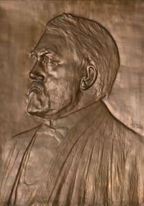Bronze Portrait of Supreme Court Justice Woods