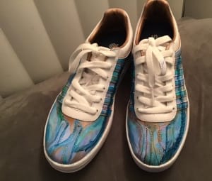 Art On Shoes Series/Collection/designs, "Fluid Art"
