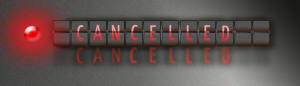 CANCELLED / ON TIME: A FRAMED LENTICULAR GRAPHICS PIECE (LARGER VERSION)