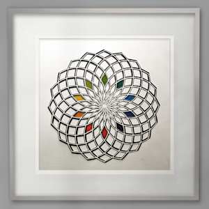 Lotus with charcoal and spectrum colors (for J)