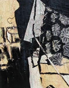 3a-Southwest 3, Collage on canvas board, 14 x 11 inches, Unframed