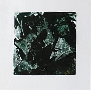 7-Mini collage 55, mixed media on paper, 4 x 4 inches, Unframed