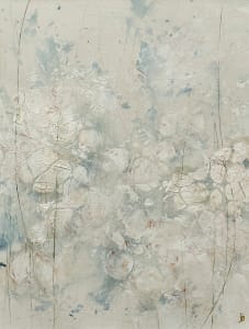 Nature’s Florals 2, 2023, Acrylic on paper, 14 x 11 inches, matted to 20 x 16 inches