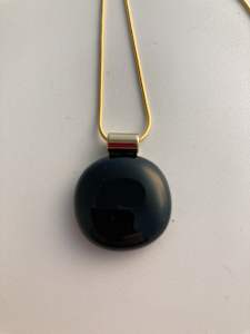 Fused glass pendant #192