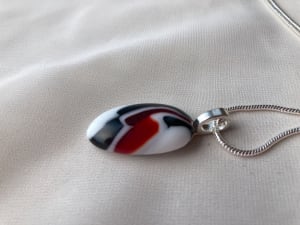 Fused glass pendant #75