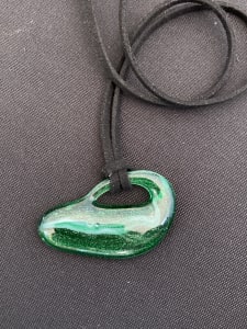 Fused glass pendant #110
