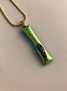 Fused glass pendant #246
