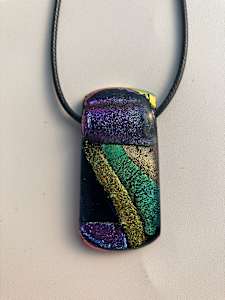 Fused glass pendant #249
