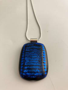 Fused glass pendant #252