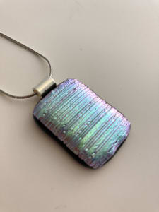 Fused glass pendant #258