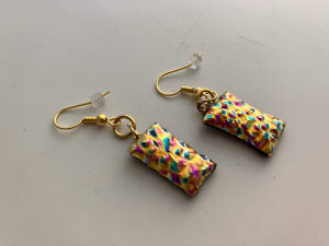 Fused Glass Earrings #141