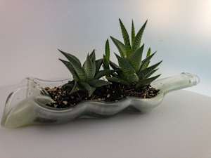 Upcycled Melted Wine Bottle #27