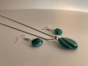 Pendant and earring set. #43
