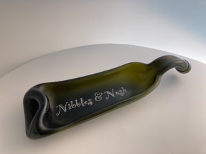 Upcycled Melted Wine Bottle #37