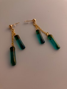 Fused Glass Earrings #104