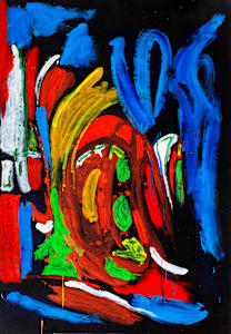Expression in blue and orange