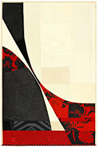 Red & Black Floral Study