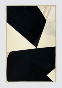 Medium Black, Cream & Silver Study, #1