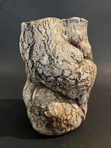 Textured ceramic ikebana vase