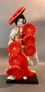 'Seven Hat Dance' geisha doll