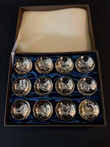 Sake cups - Set of 12 sakazuki