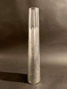 Tall glass ikebana vase