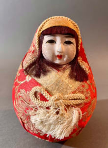 Large Nishiki Himedarma doll - Kimekomi ningyō