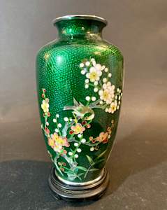 Small cloisonné vase