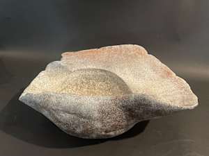 Large copper ikebana vase