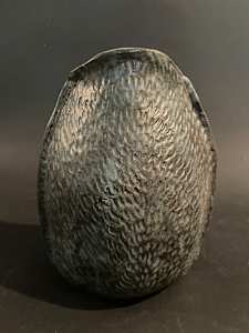 Textured ceramic ikebana vase