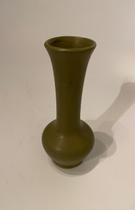 Green ceramic ikebana vase