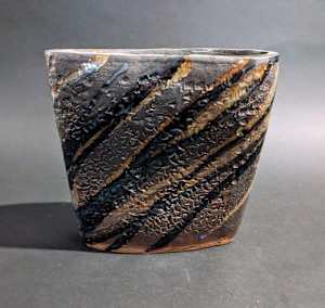 Narrow ceramic vase