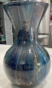Vase - Blue & Bronze