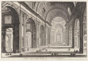 Veduta interna della Basilica di S. Pietro in Vaticano (Interior view of St. Peter's )
