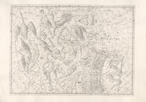 Argo Navis the southern celestial hemisphere from Chart II; from Uranographia 1801