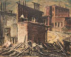 The Wrecking of the V & T.R Station Virginia City, Nevada